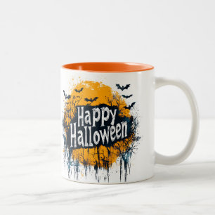 Tasse 2 Couleurs Joyeux fantôme d'Halloween
