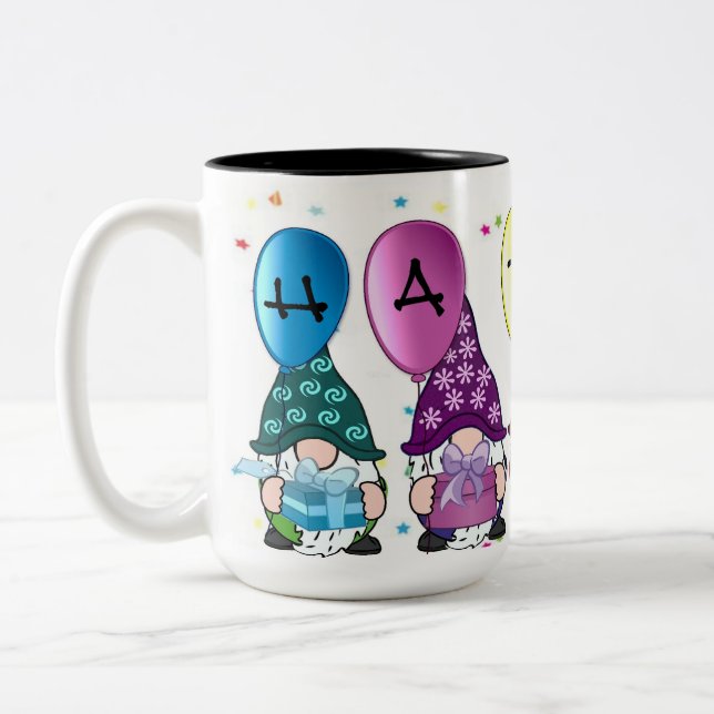 Tasse 2 Couleurs Joyeux Gnomes (Gauche)