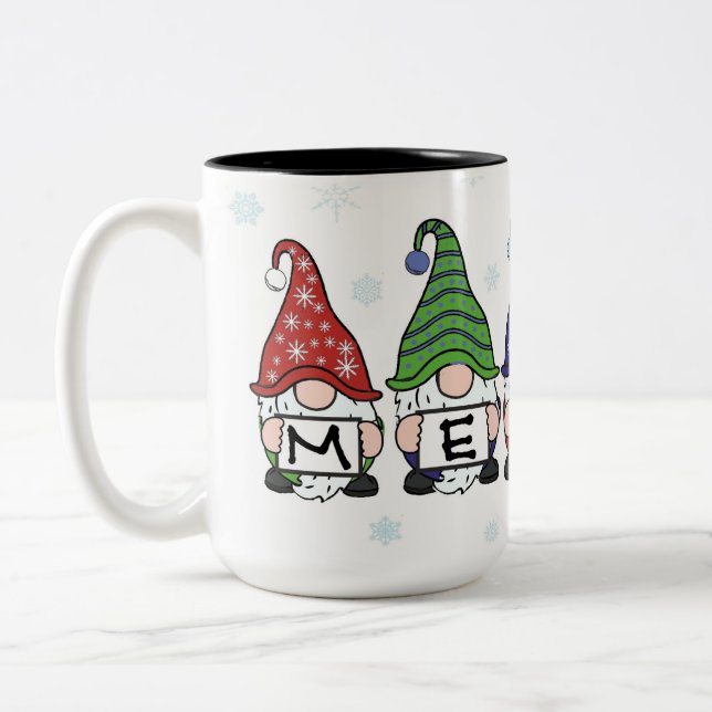 Tasse 2 Couleurs Joyeux Gnomes (Gauche)