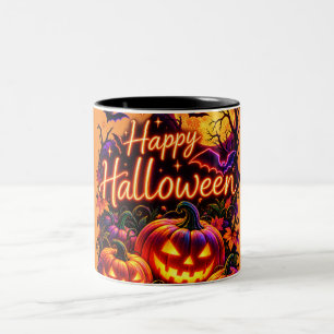 Tasse 2 Couleurs Joyeux Halloween design sombre