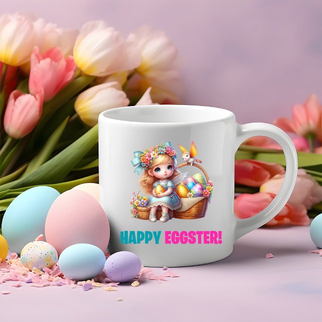 Tasse 2 Couleurs Joyeux jour de Pâques - Lapin bébé (Créateur téléchargé)