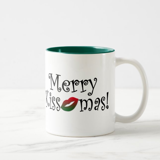 Tasse 2 Couleurs Joyeux Kissmas (Droit)
