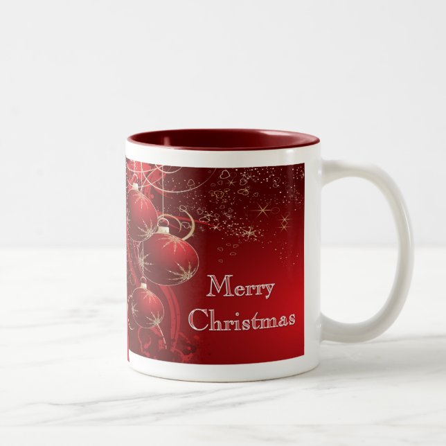 Tasse 2 Couleurs Joyeux Noël (Droit)
