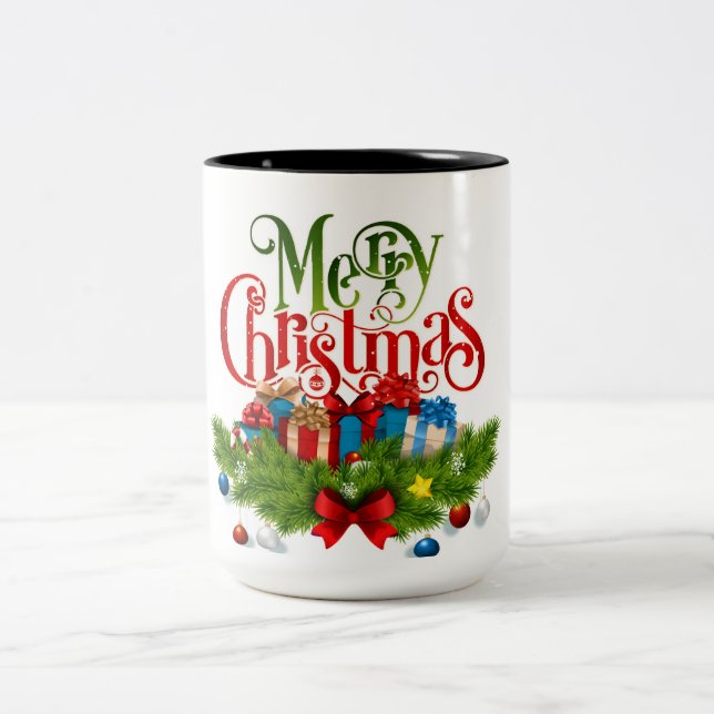 Tasse 2 Couleurs joyeux noël