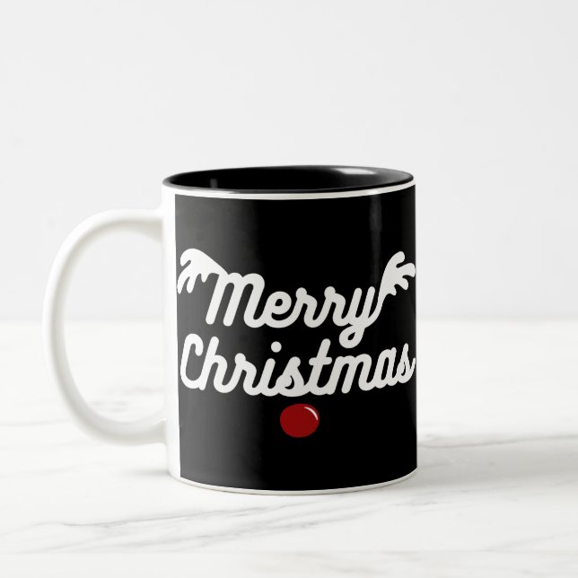 Tasse 2 Couleurs Joyeux Noël (Gauche)