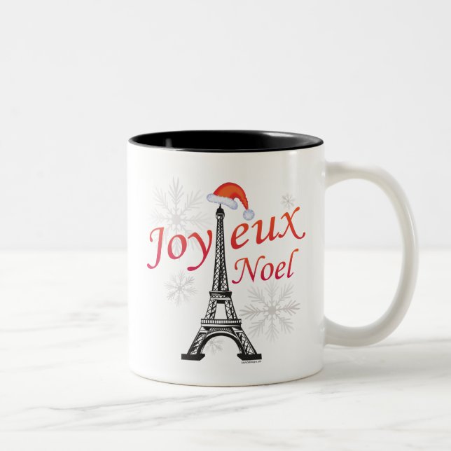 Tasse 2 Couleurs Joyeux Noel (Droit)