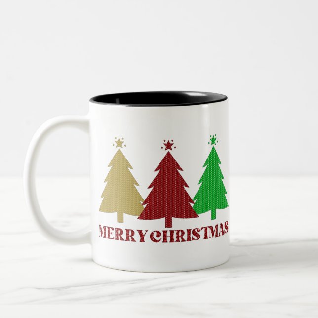 Tasse 2 Couleurs Joyeux Noël (Gauche)