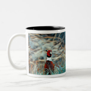 Tasse 2 Couleurs Joyeux Noël Anneau Pheasant