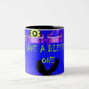 Tasse 2 Couleurs Joyeux Noël Bénis – Une Création Numérique Festive