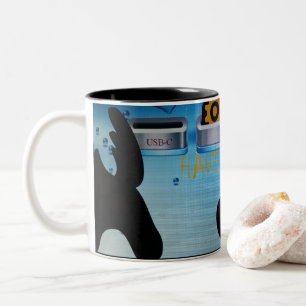 Tasse 2 Couleurs Joyeux Noël Bénis – Une Création Numérique Festive