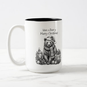Tasse 2 Couleurs Joyeux Noël ourson !