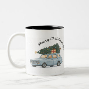 Tasse 2 Couleurs Joyeux Noël Șefu’ Dacia 1300 Vacances roumaines