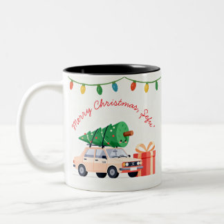 Tasse 2 Couleurs Joyeux Noël Șefu’ Dacia 1300 Vacances roumaines