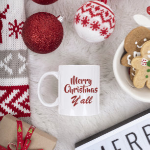 Tasse 2 Couleurs Joyeux Noël Y'all