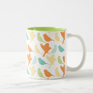 Tasse 2 Couleurs Joyeux Oiseaux