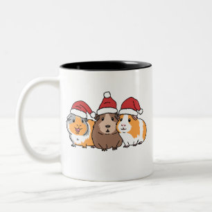 Tasse 2 Couleurs Joyeux Pigmas Cochon d'Inde Noël Amoureux des Anim
