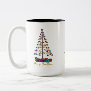 Tasse 2 Couleurs Joyeux sapin de Noël