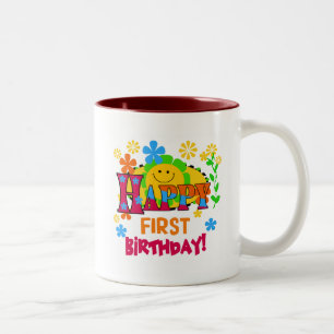 Tasse 2 Couleurs Joyful First Birthday T-shirts et cadeaux