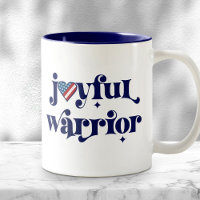 Joyful Warrior Marine Type USA Flag Heart Feminist