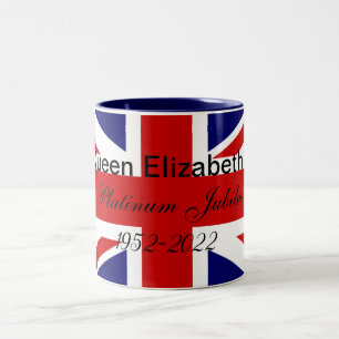 Tasse 2 Couleurs Jubilé de platine. 