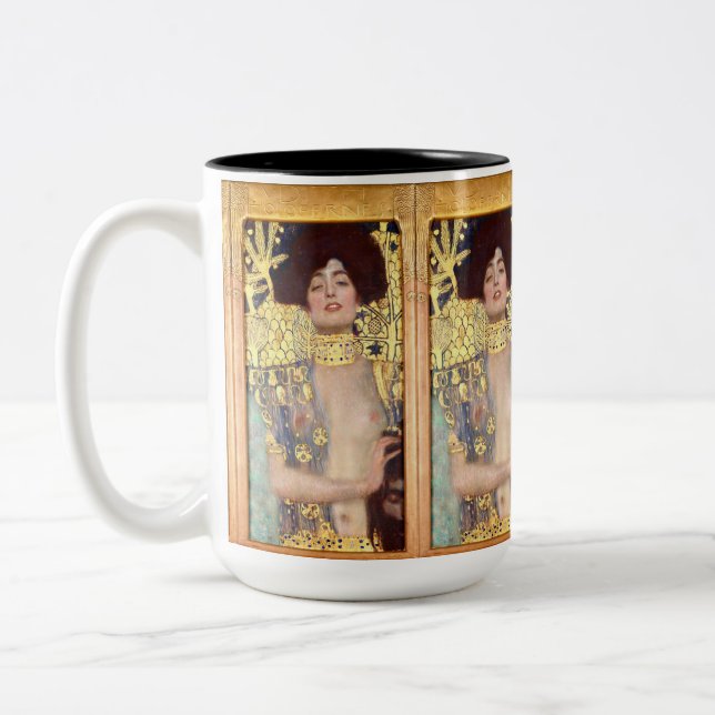 Tasse 2 Couleurs Judith et la tête d'Holopherne par Gustav Klimt (Gauche)