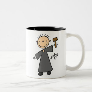 Tasse 2 Couleurs Juge Stick Figure