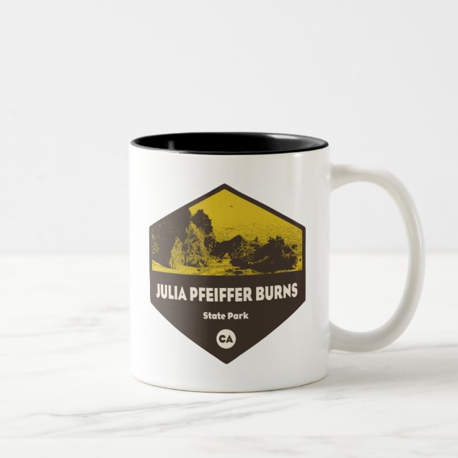 Tasse 2 Couleurs Julia Pfeiffer Burns State Park Californie (Droit)