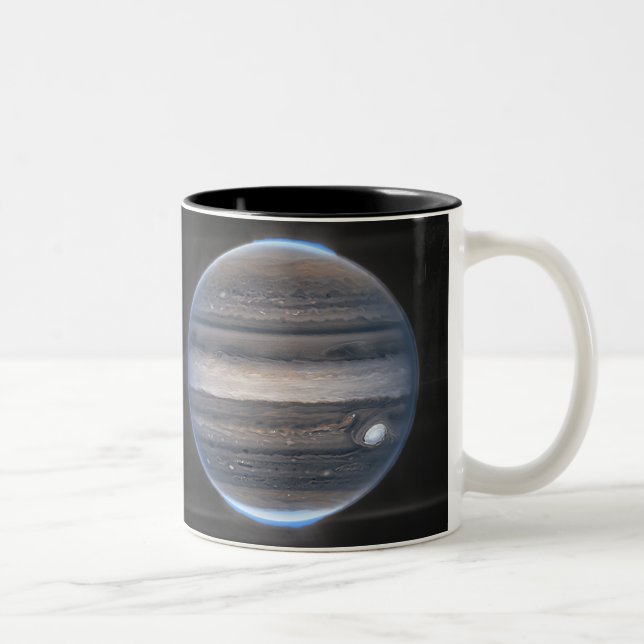 Tasse 2 Couleurs Jupiter en infrarouge, télescope spatial James Web (Droit)