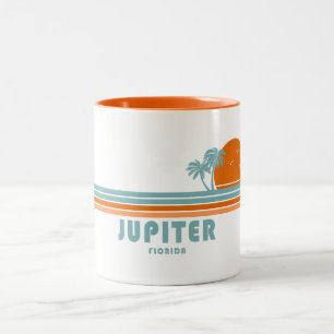 Tasse 2 Couleurs Jupiter Floride Sun Palm Trees