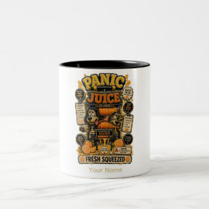 Tasse 2 Couleurs Jus de Panique Fraîchement Pressé Tableur Drôle