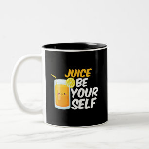 Tasse 2 Couleurs Jus Soyez Amusant Orange Juice Puns