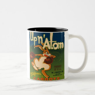 Tasse 2 Couleurs Jusqu'à N Atom Vintage Crate Étiquette