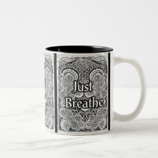 Tasse 2 Couleurs Just Breathe - Calmer Mandala Inspiré