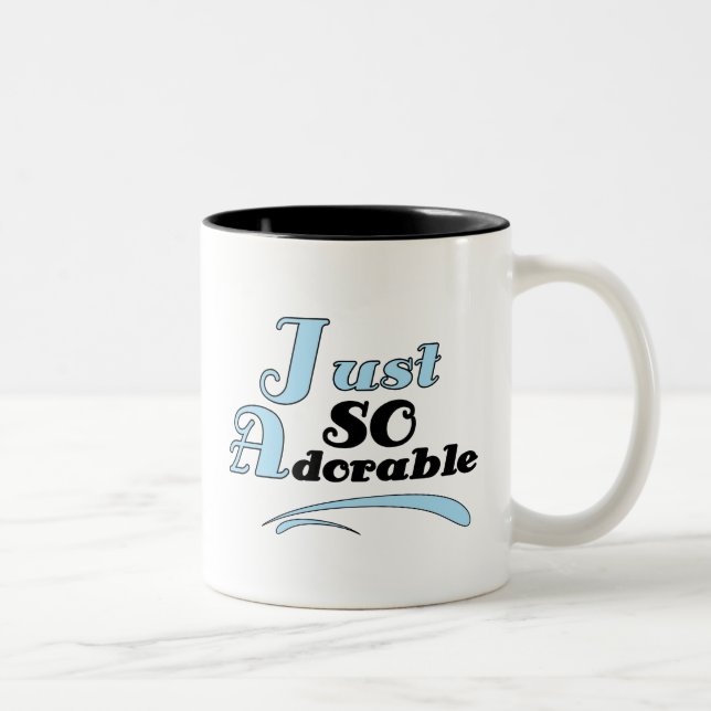 Tasse 2 Couleurs Juste adorable (Droit)