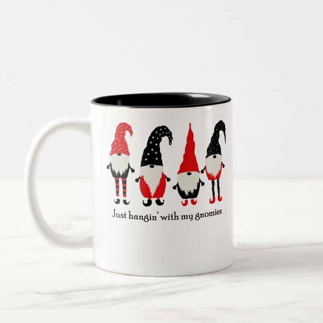 Tasse 2 Couleurs juste rester avec mes gnomes (Gauche)