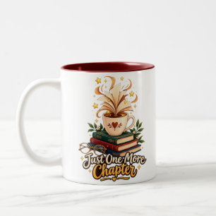 Tasse 2 Couleurs Juste un chapitre de plus Café confortable et livr