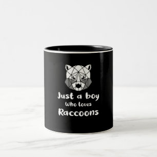 Tasse 2 Couleurs Juste un garçon qui aime le raton laveur