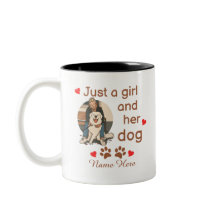Juste Une Fille Et Son Chien Nom Personnalisé