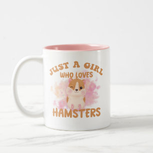 Tasse 2 Couleurs Juste une fille qui aime les hamsters