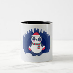 Tasse 2 Couleurs Juste une fille qui aime les pandas, Panda de Noël