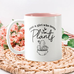 Tasse 2 Couleurs Juste une fille qui aime les Plantes