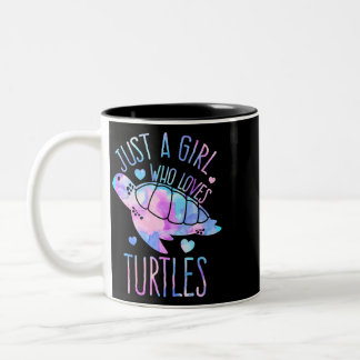 Tasse 2 Couleurs Juste Une Fille Qui Aime Les Tortues Pastel Galaxy