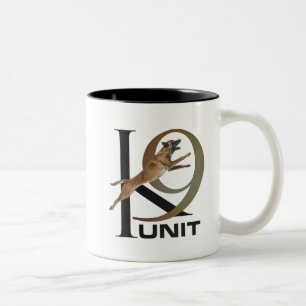 Tasse 2 Couleurs K-9 unité - unité Malinois de chien policier