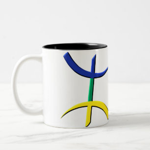 Tasse 2 Couleurs kabyle de tricolore d'aza