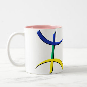 Tasse 2 Couleurs kabyle de tricolore d'aza - customisé