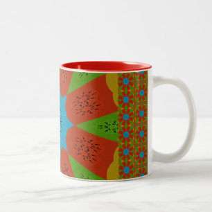 Tasse 2 Couleurs Kaleidoscope Bloom Une Vibrante couleur d'impressi