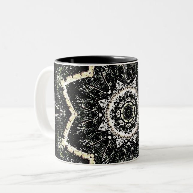 Tasse 2 Couleurs Kaleidoscope gothique (Devant gauche)