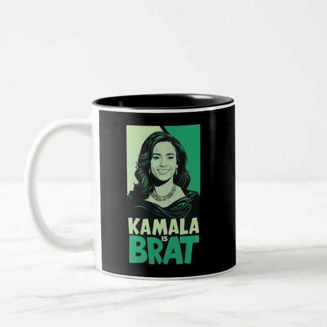 Tasse 2 Couleurs Kamala est drôle et sarcastique comme une peste (Gauche)