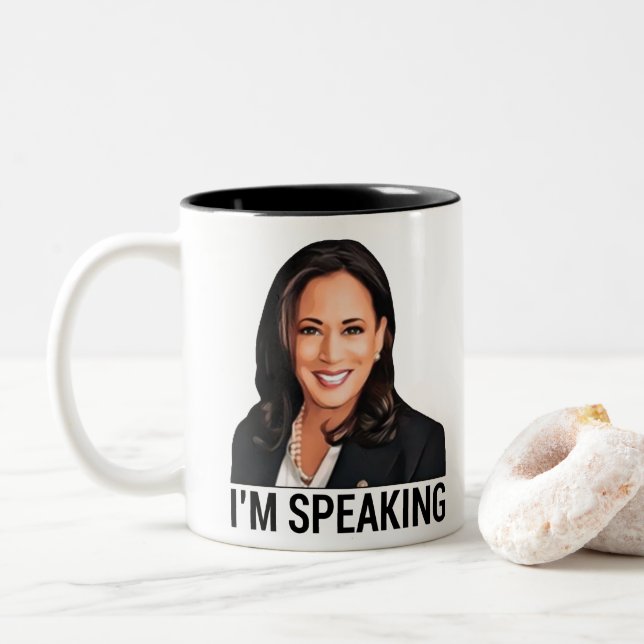 Tasse 2 Couleurs Kamala Harris Biden Harris 2020 (Avec donut)