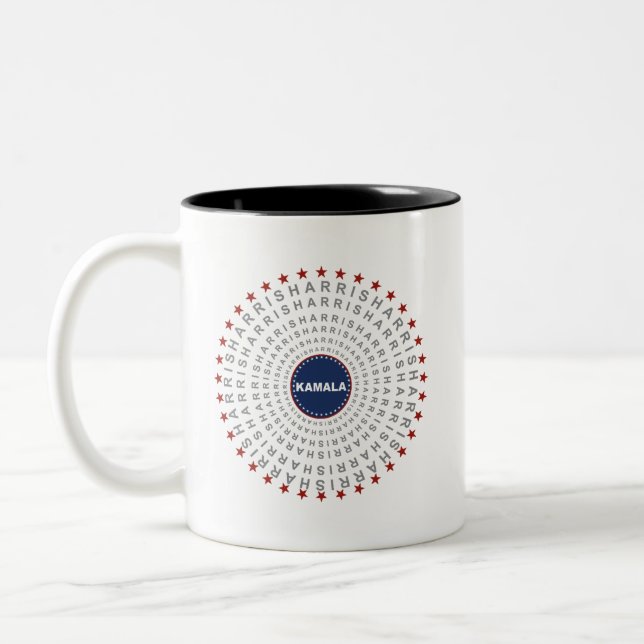 Tasse 2 Couleurs KAMALA HARRIS Échos de la boue du changement (Gauche)